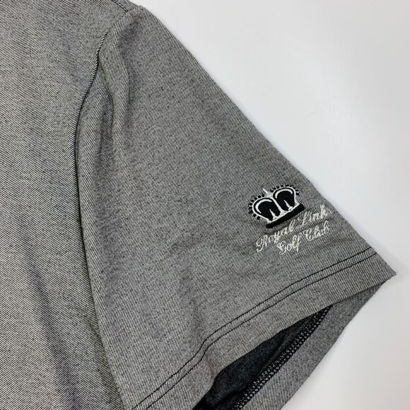 Travis Mathew Shirt Mens XL Grey Royal Links Golf Club Droptail Hem Polo - Picture 4 of 10